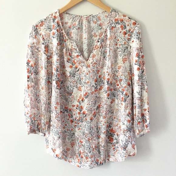 Marina Luna Tops - FINAL PRICE Marina Luna Floral Peasant Blouse Top
